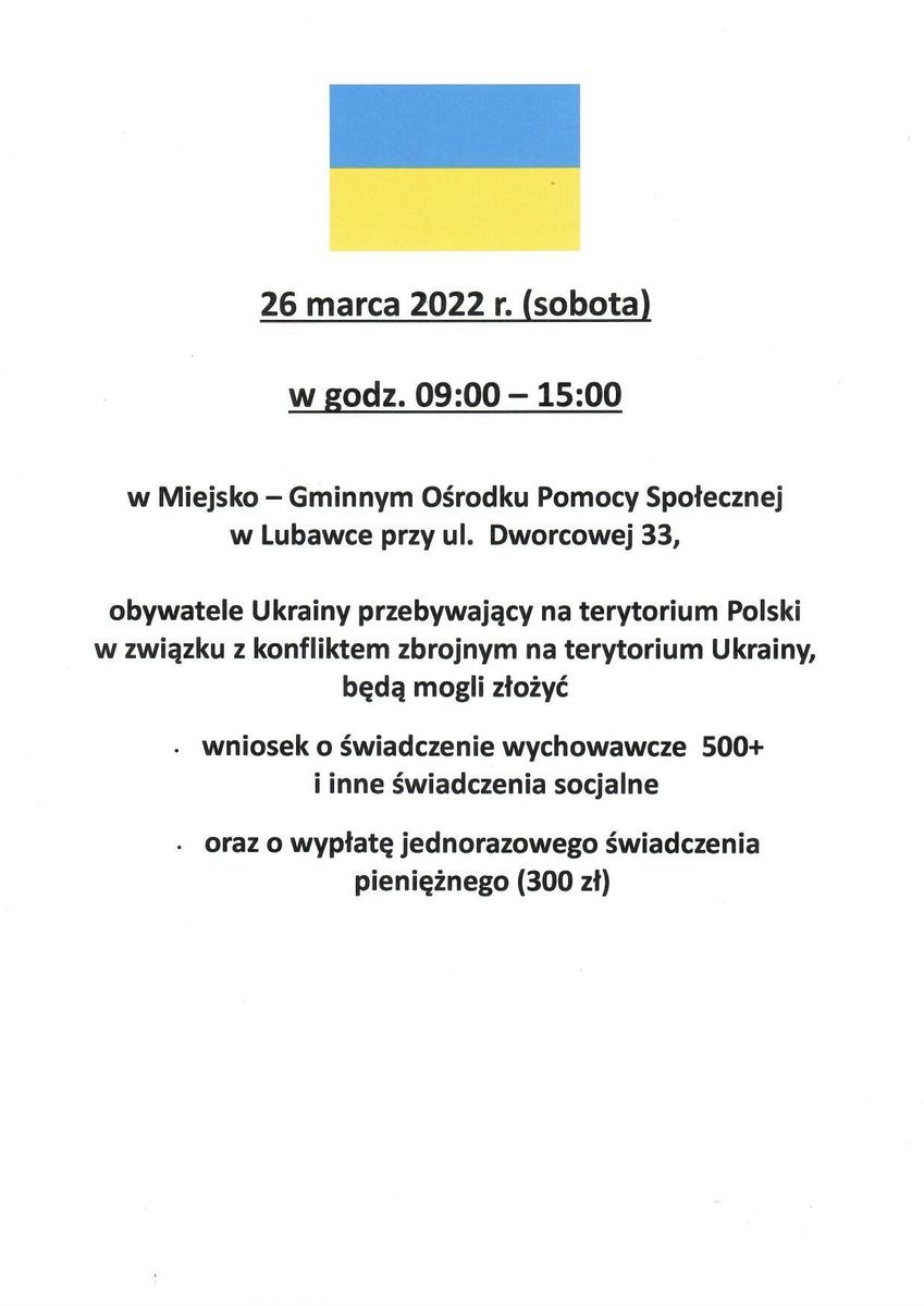 Lubawka: Ważne dla uchodźców