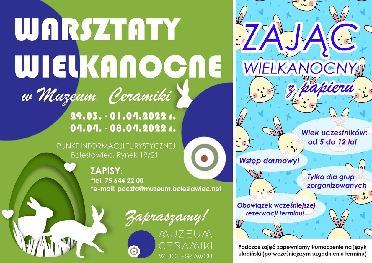 Bolesławiec: Warsztaty z zającem
