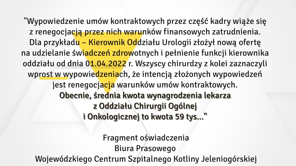 Jelenia Góra: Czy  szpital stać na podwyżki dla chirurgów?