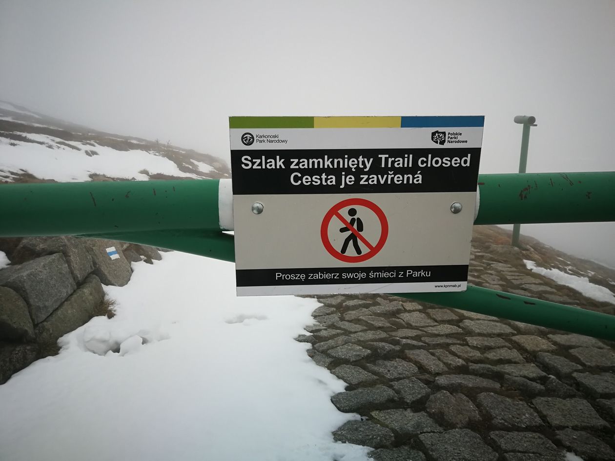 Karkonosze: Szlaki letnie zamknięte