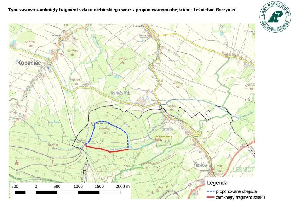 Piechowice: Zamknięty szlak z Polany Czarownic