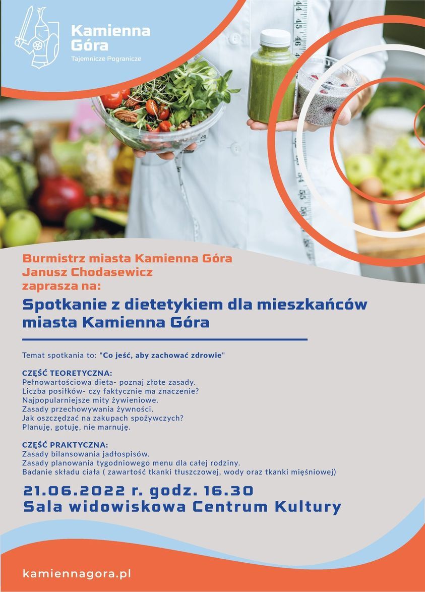 Kamienna Góra: Spotkanie z dietetykiem