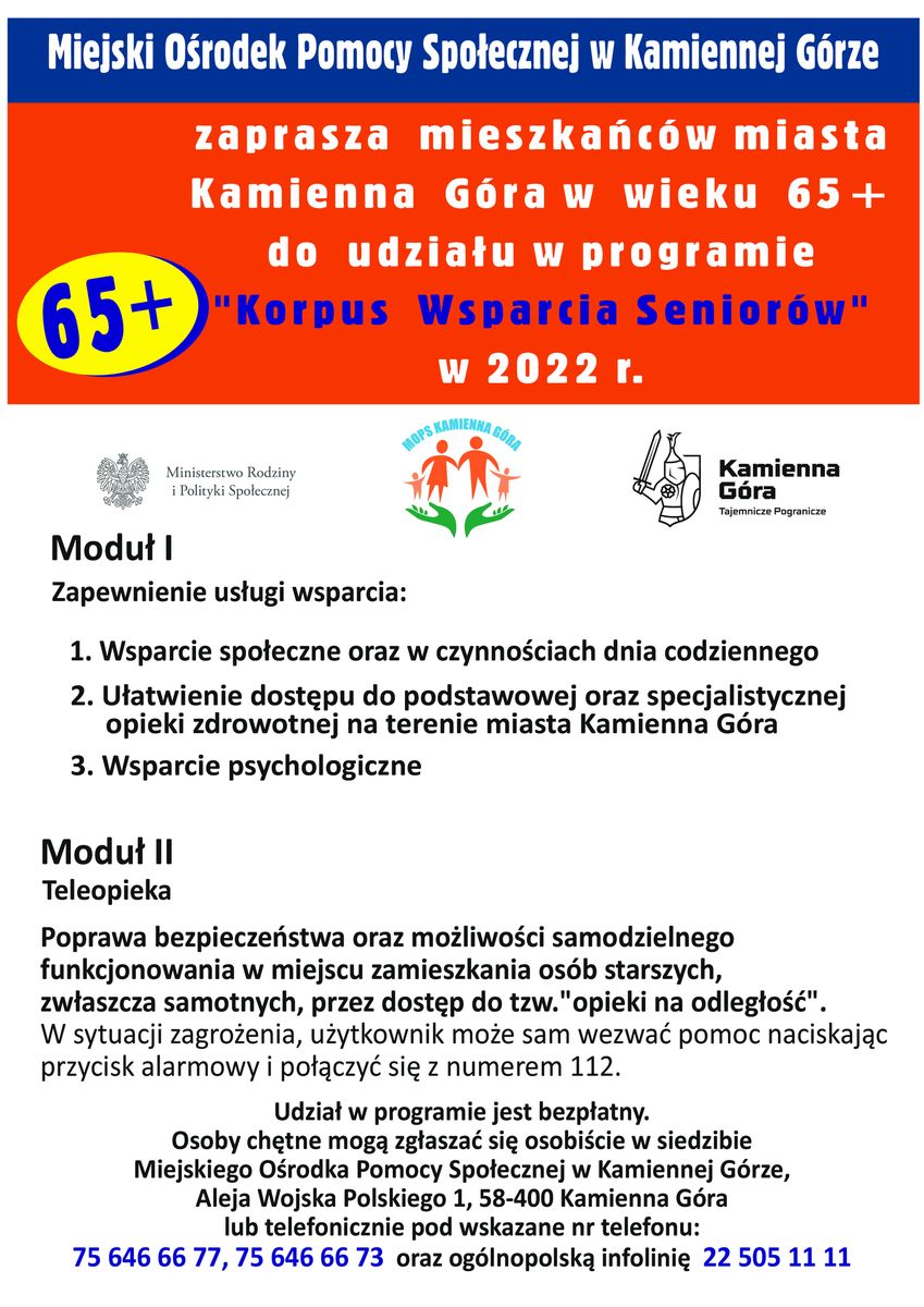 Kamienna Góra: Dla seniorów