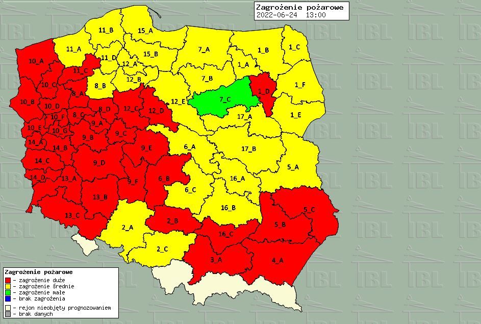 Region: Pożar lasu