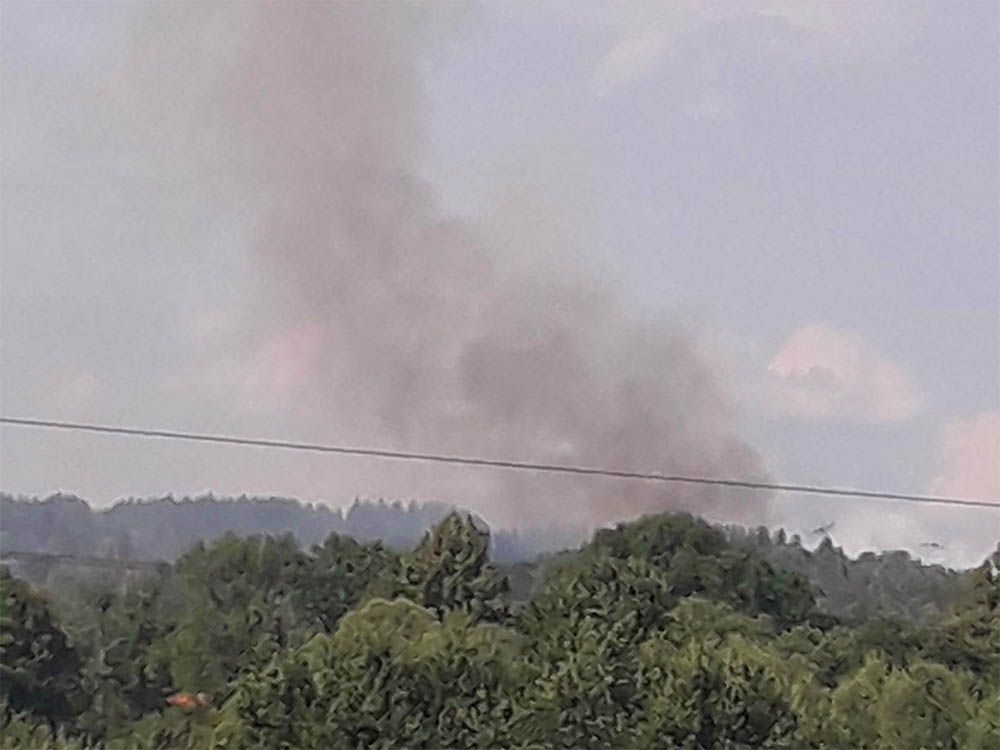 Powiat lwówecki: Pożar ścierniska