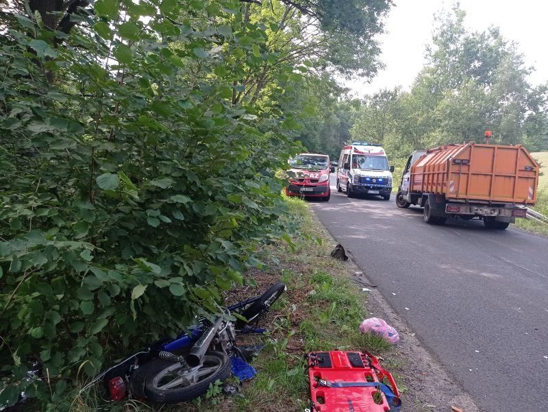 Gmina Lubomierz: Zginął motorowerzysta