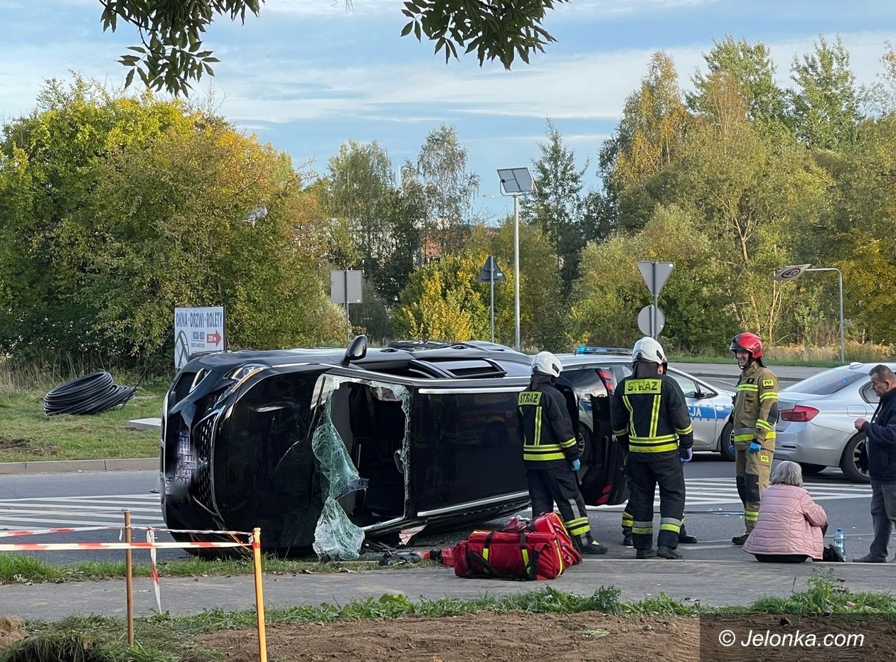 Jelenia Góra: Wypadek przy skarbówce