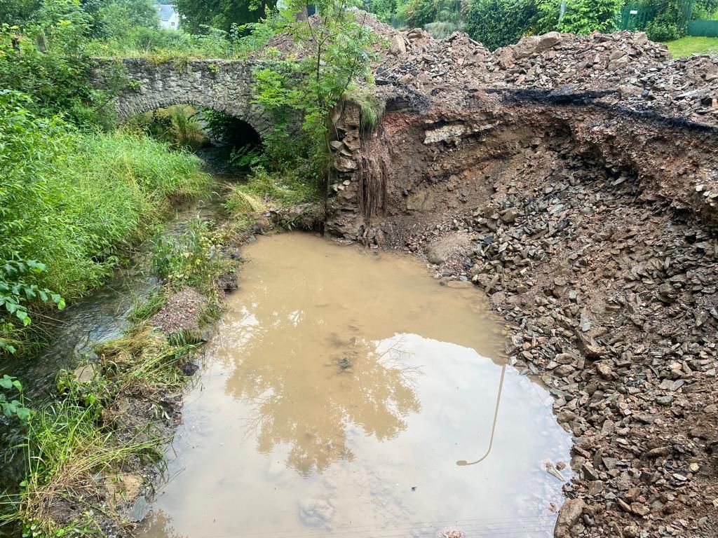Gmina Bolków: Mur po odbudowie
