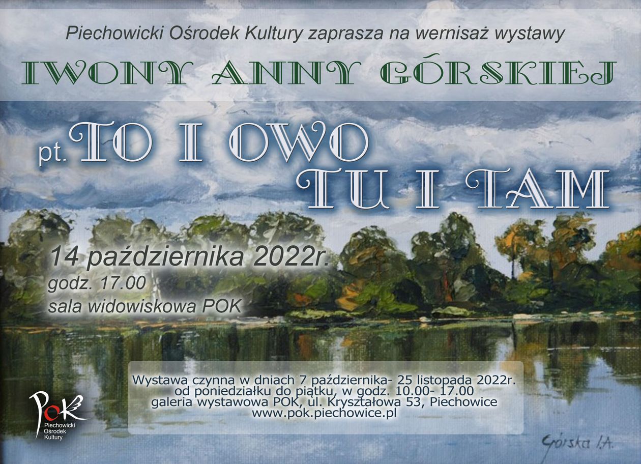 Piechowice: Wernisaż malarstwa Iwony Anny Górskiej