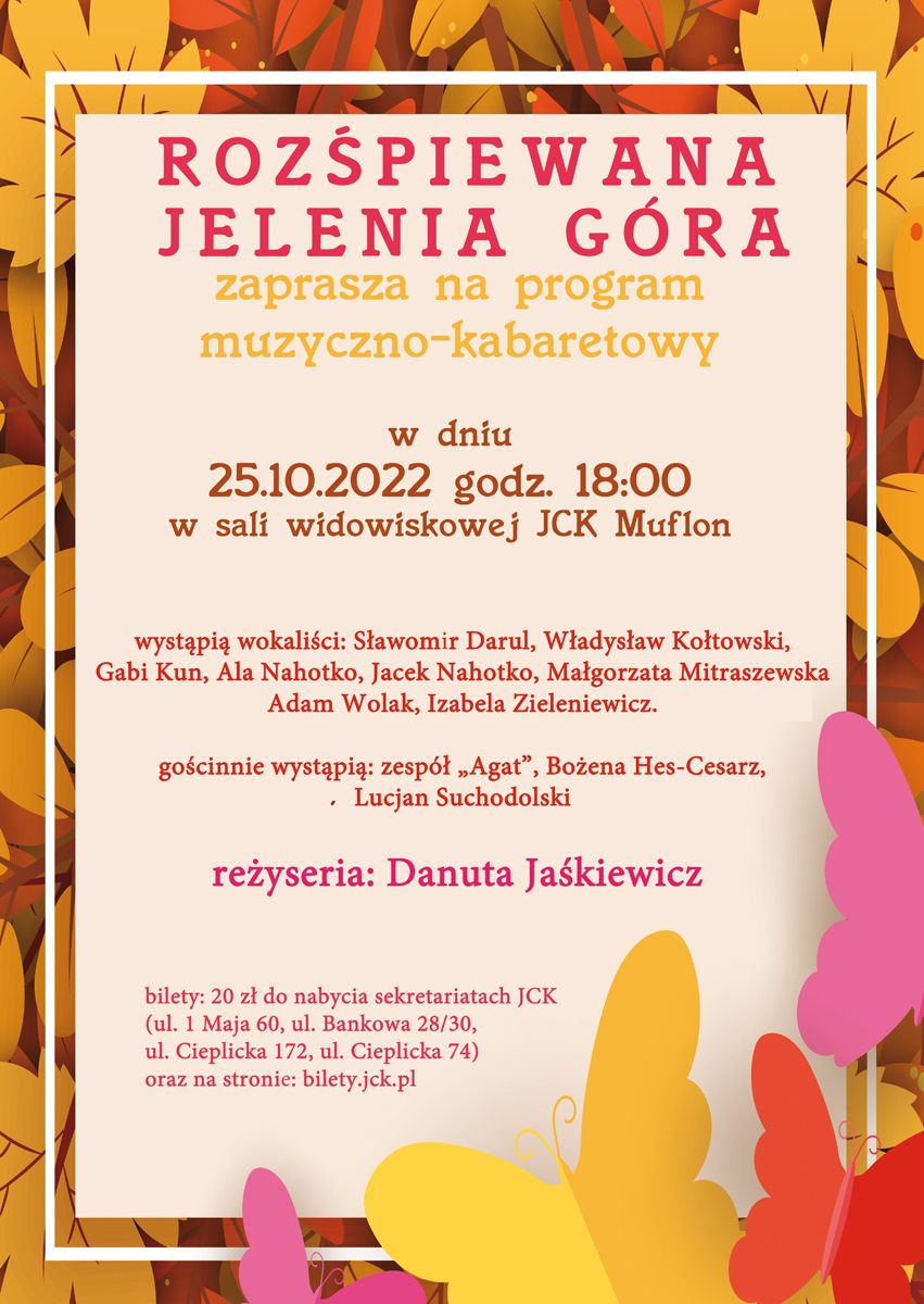 Jelenia Góra: Rozśpiewana Jelenia Góra – we wtorek