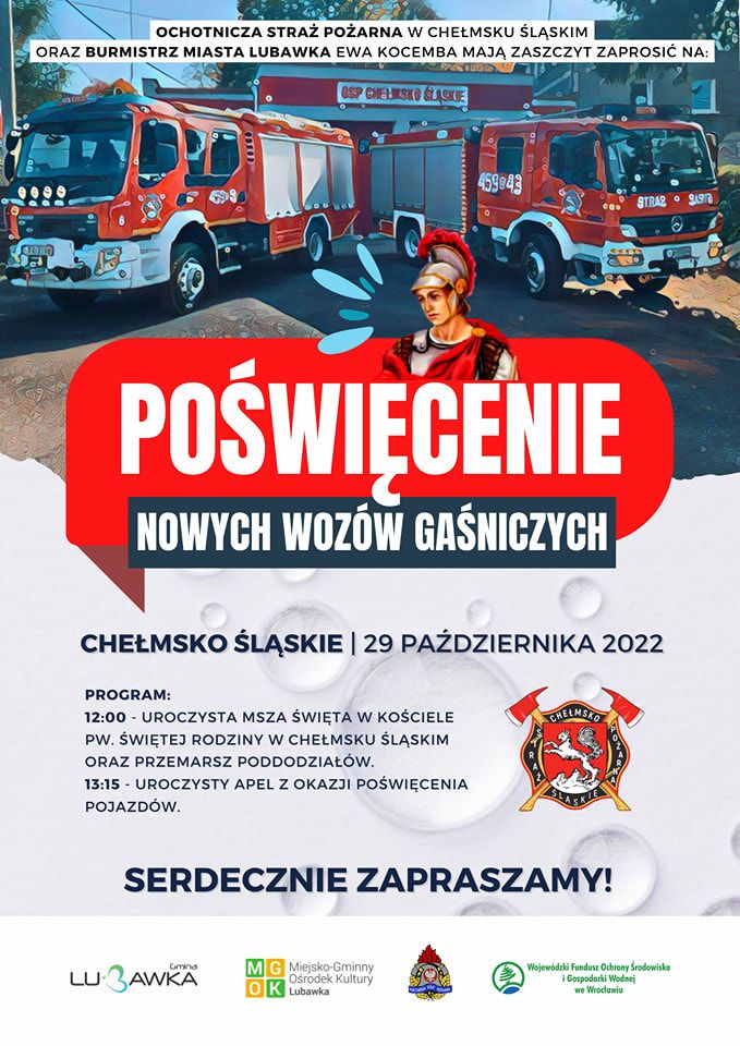 Chełmsko Śląskie: Święcenie nowych wozów