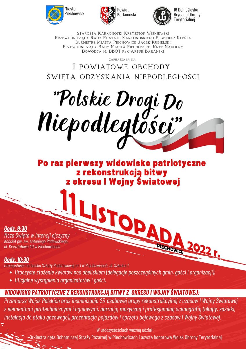 Powiat: Powiatowe obchody Święta Niepodległości