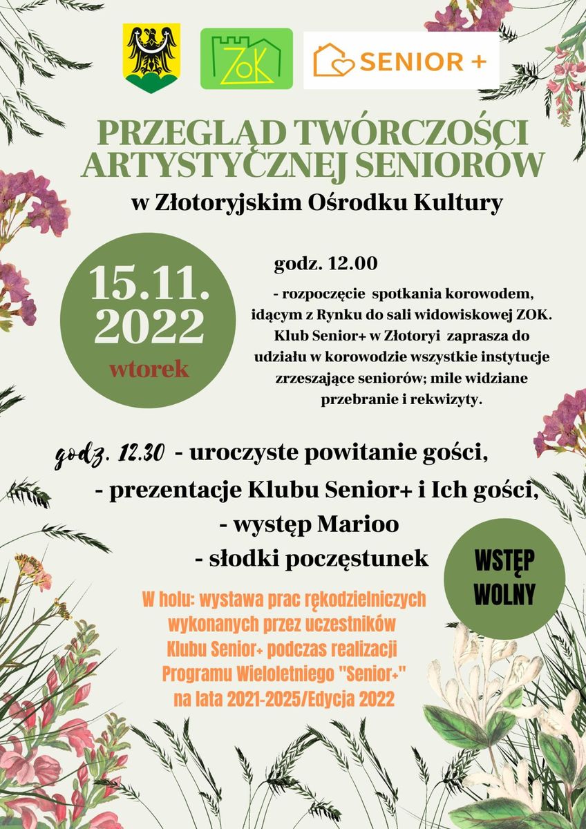 Złotoryja: Wystąpią seniorzy