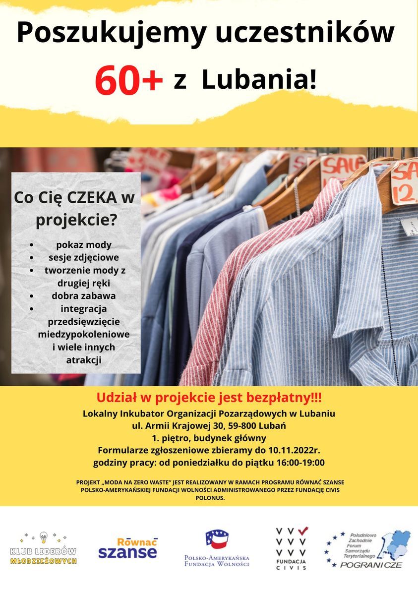 Lubań: Seniorzy poszukiwani