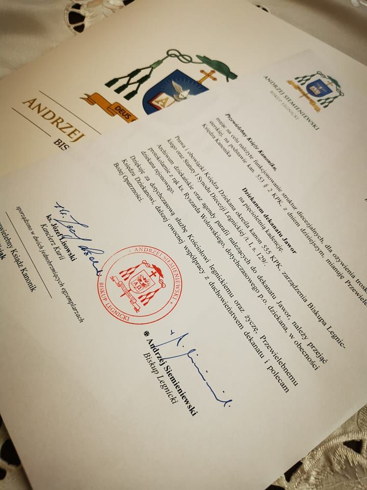 Jawor: Proboszcz dziekanem