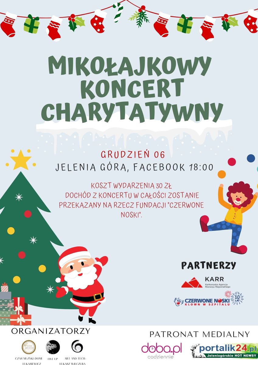 Jelenia Góra: Mikołajkowy Koncert Charytatywny