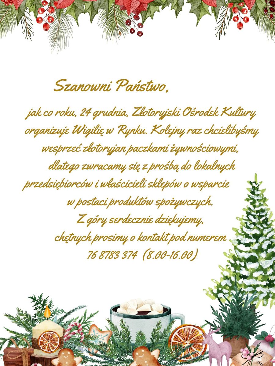 Złotoryja: Wigilia w rynku