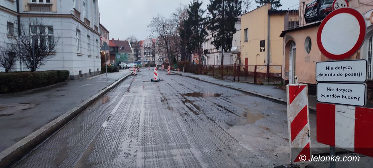 Jelenia Góra: Ulica Grottgera w remoncie