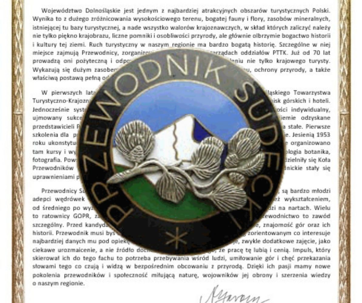 Region: Rok 2023 Rokiem Przewodników Sudeckich