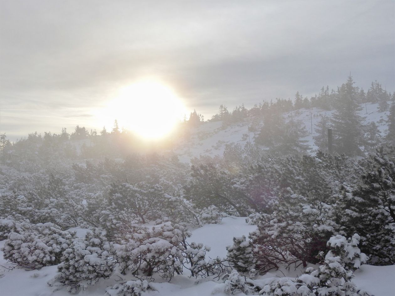Karkonosze: Ślisko w górach