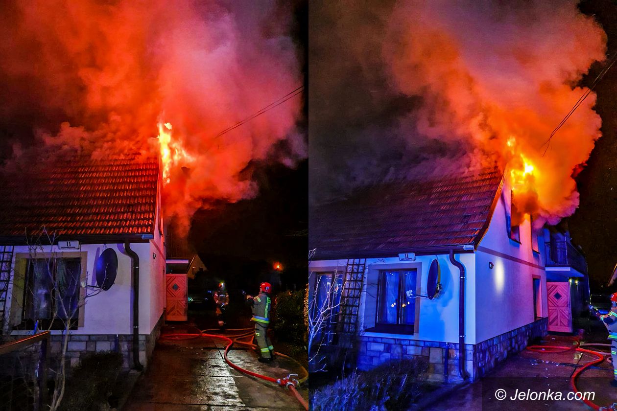 Jelenia Góra: Pożar na Konwaliowej