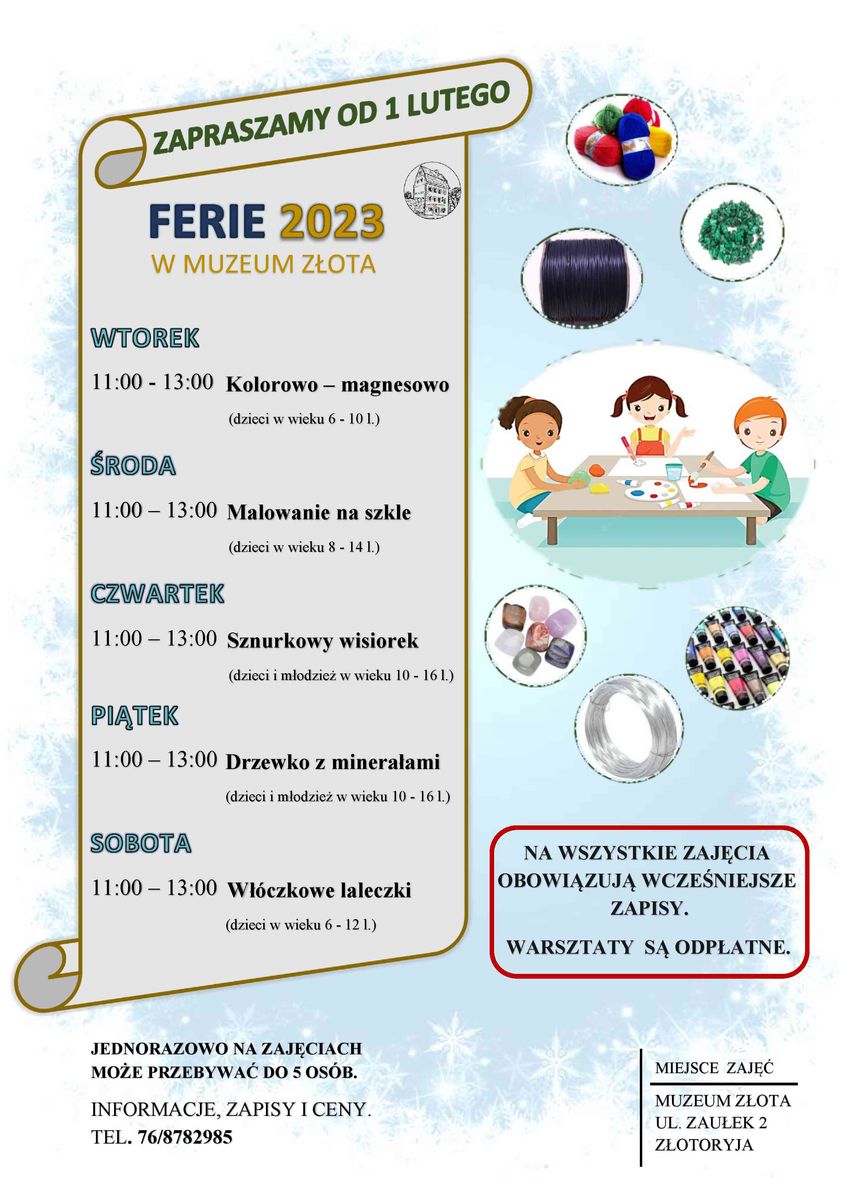 Złotoryja: Ferie w muzeum