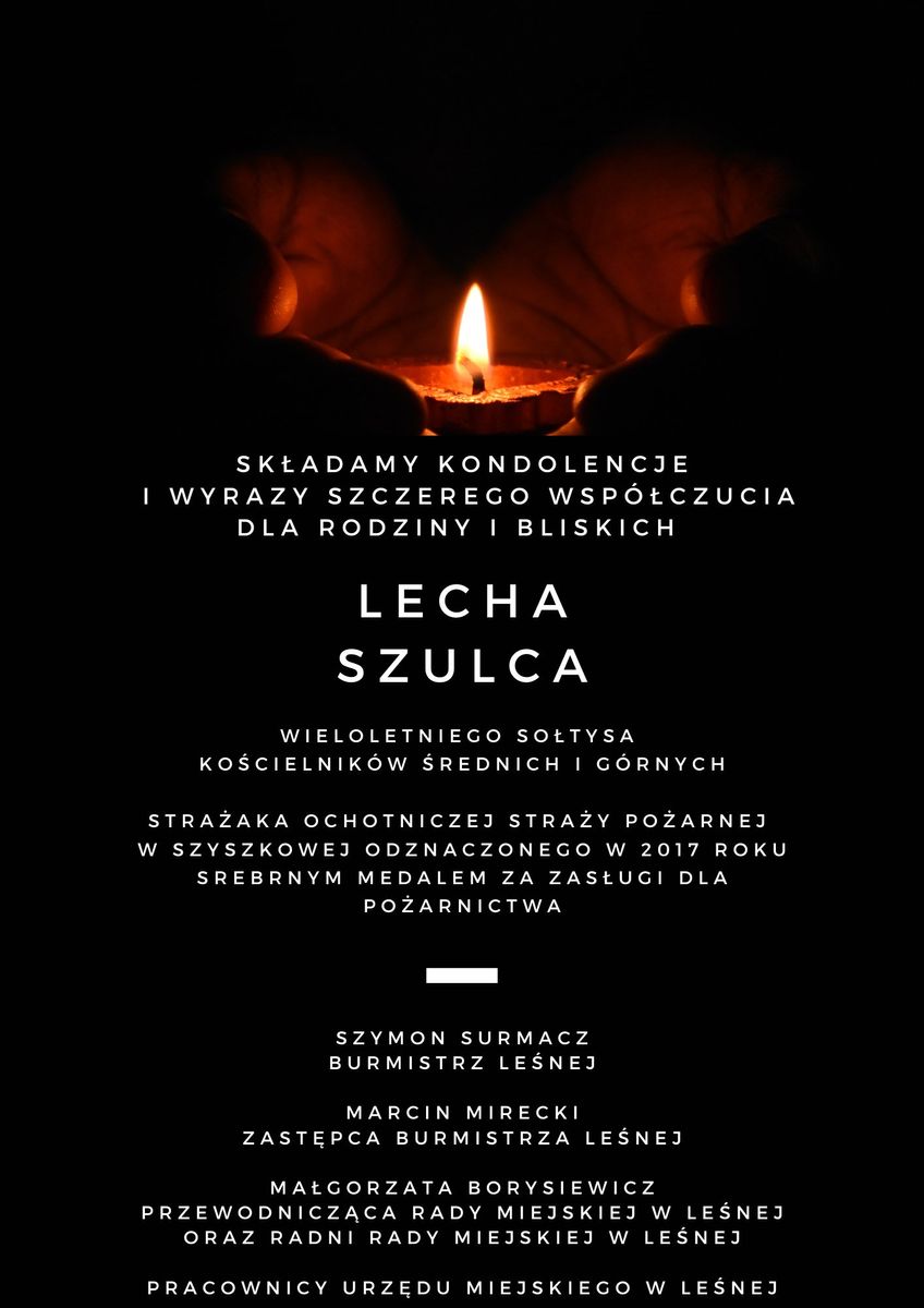 Gmina Leśna: Odszedł Lech Szulc