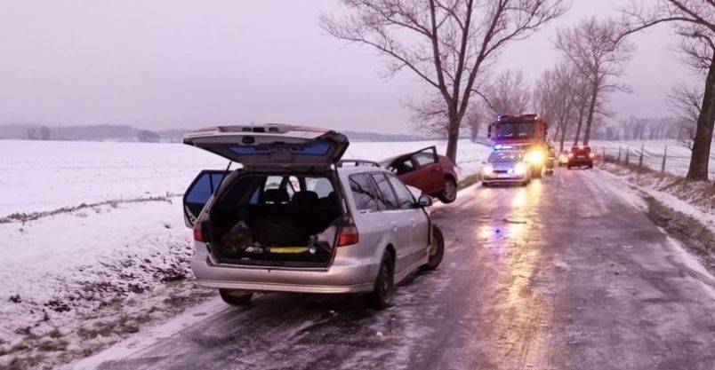 Powiat złotoryjski: Ślisko na drogach