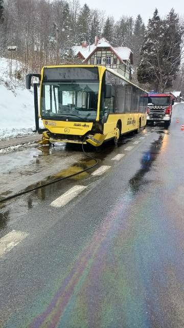 Piechowice: Autobus wjechał w mur