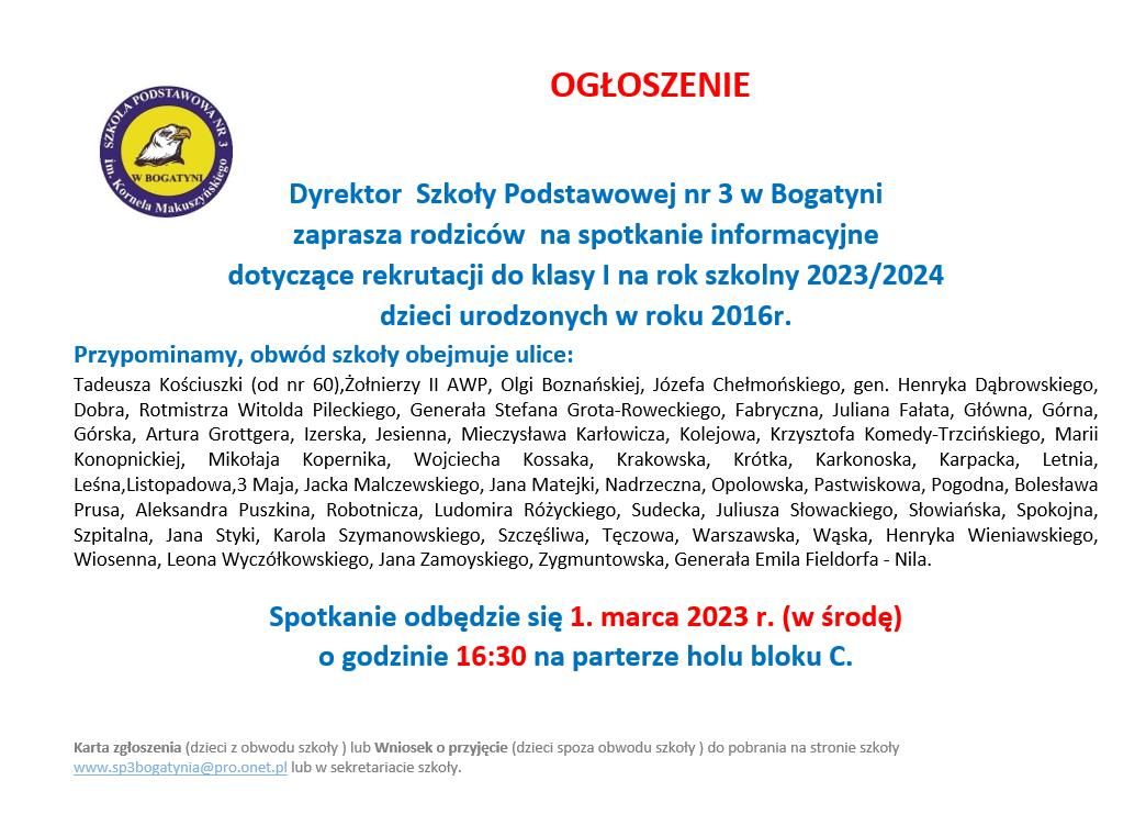 Bogatynia: Spotkanie ws. rekrutacji