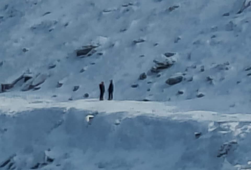 Karkonosze: Nieodpowiedzialna para pod Śnieżką