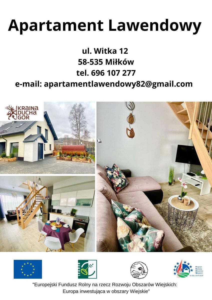 Powiat: Apartament Lawendowy w Miłkowie serdecznie zaprasza