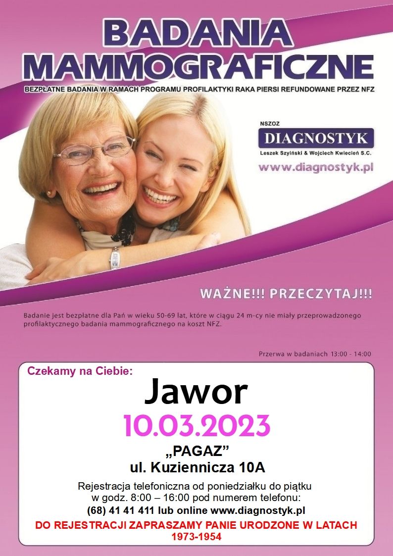 Jawor: Ważne dla pań