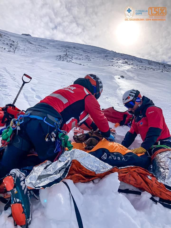 Karkonosze: Akcja ratunkowa na Śnieżce