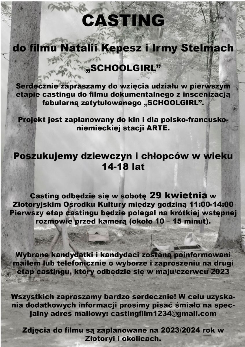 Złotoryja: Będzie casting do filmu