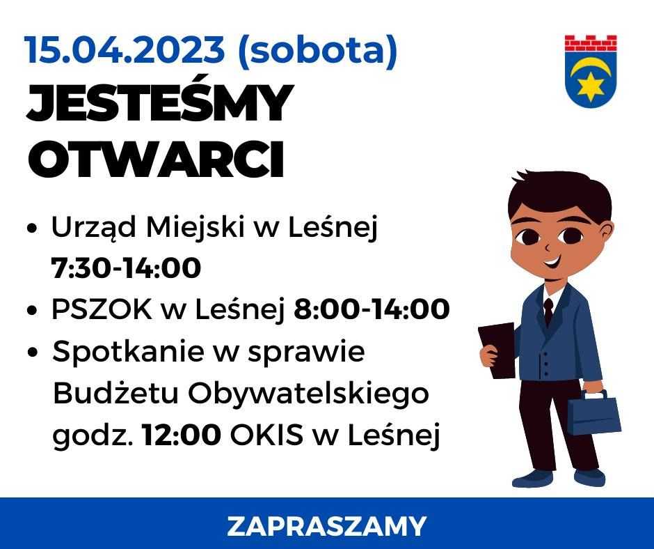 Leśna: Popracują w sobotę