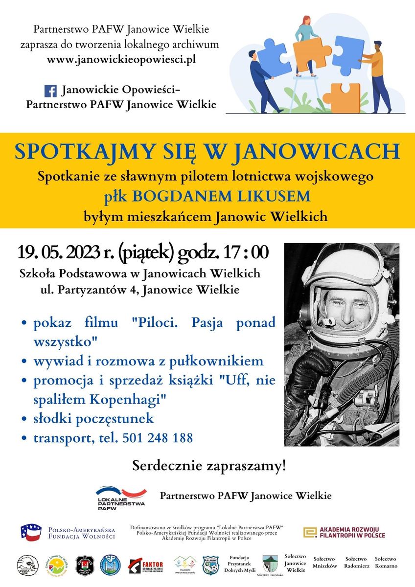 Janowice Wielkie: Spotkanie z legendą lotnictwa