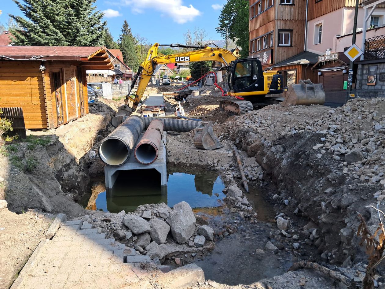 Szklarska Poręba: Trwają roboty na deptaku