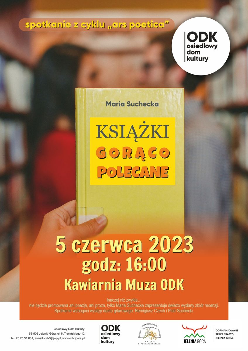 Jelenia Góra: Ars poetica z Marią Suchecką