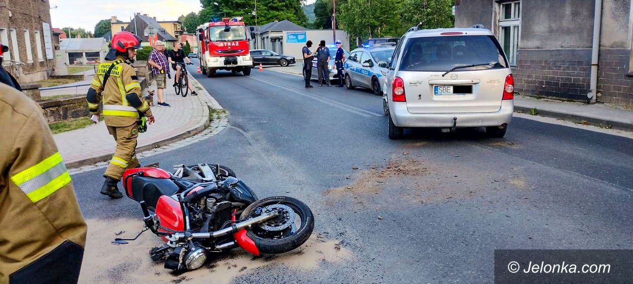 Piechowice: Motor zderzył się z mazdą [aktualizacja]
