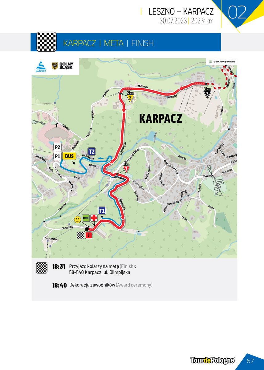 Powiat: 80. Tour de Pologne – utrudnienia na drogach