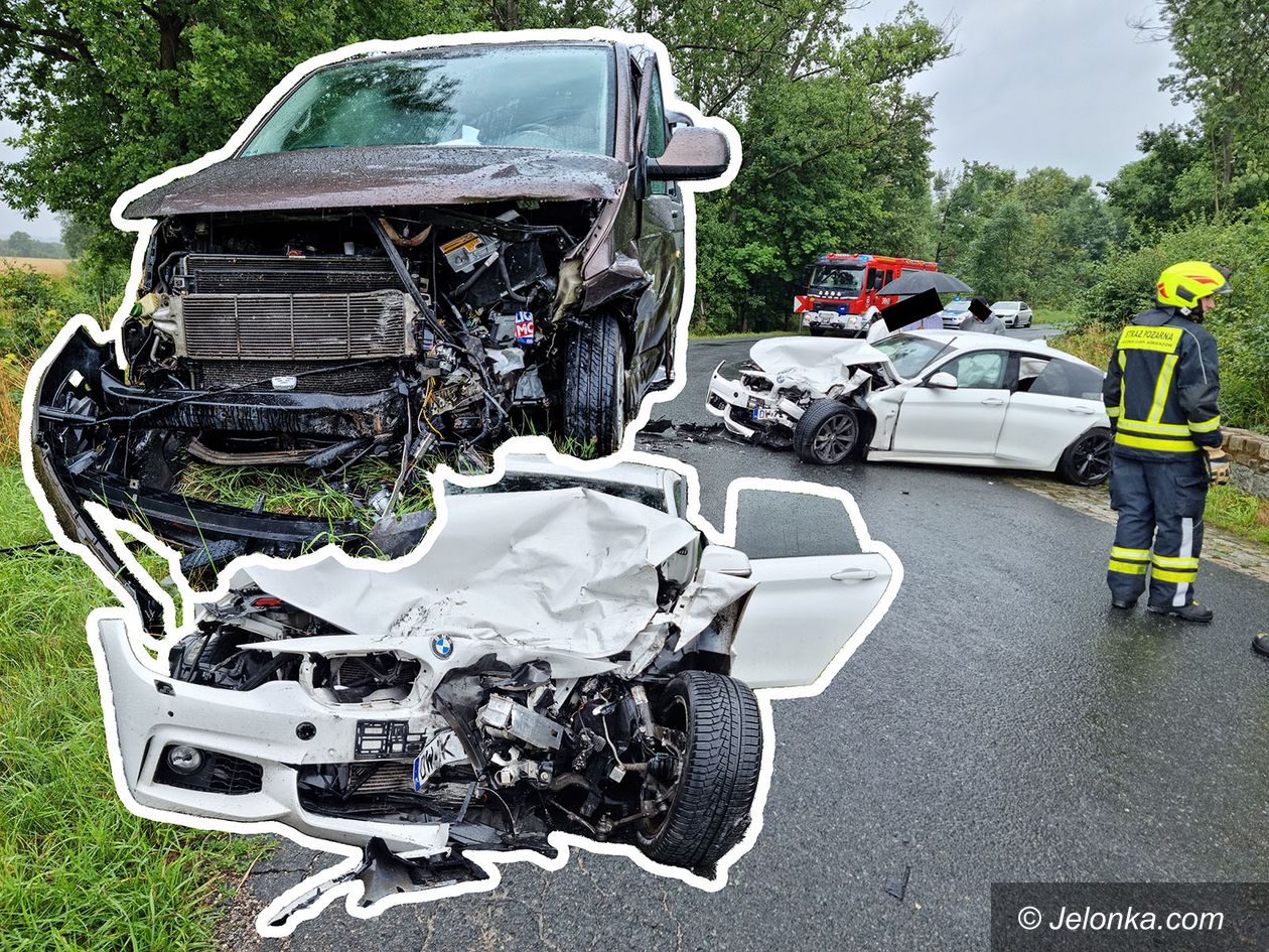Piechowice: Zderzenie volkswagena i BMW