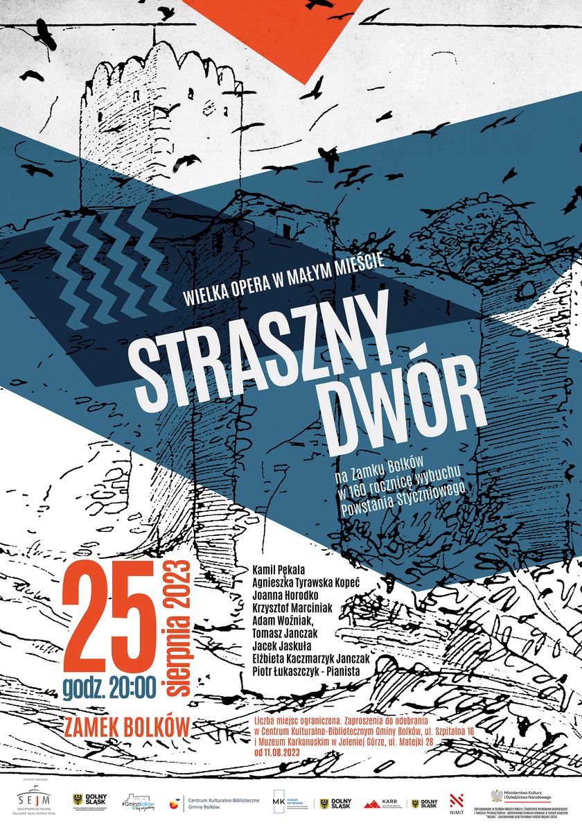 Bolków: "Straszny Dwór" na dziedzińcu zamku w Bolkowie