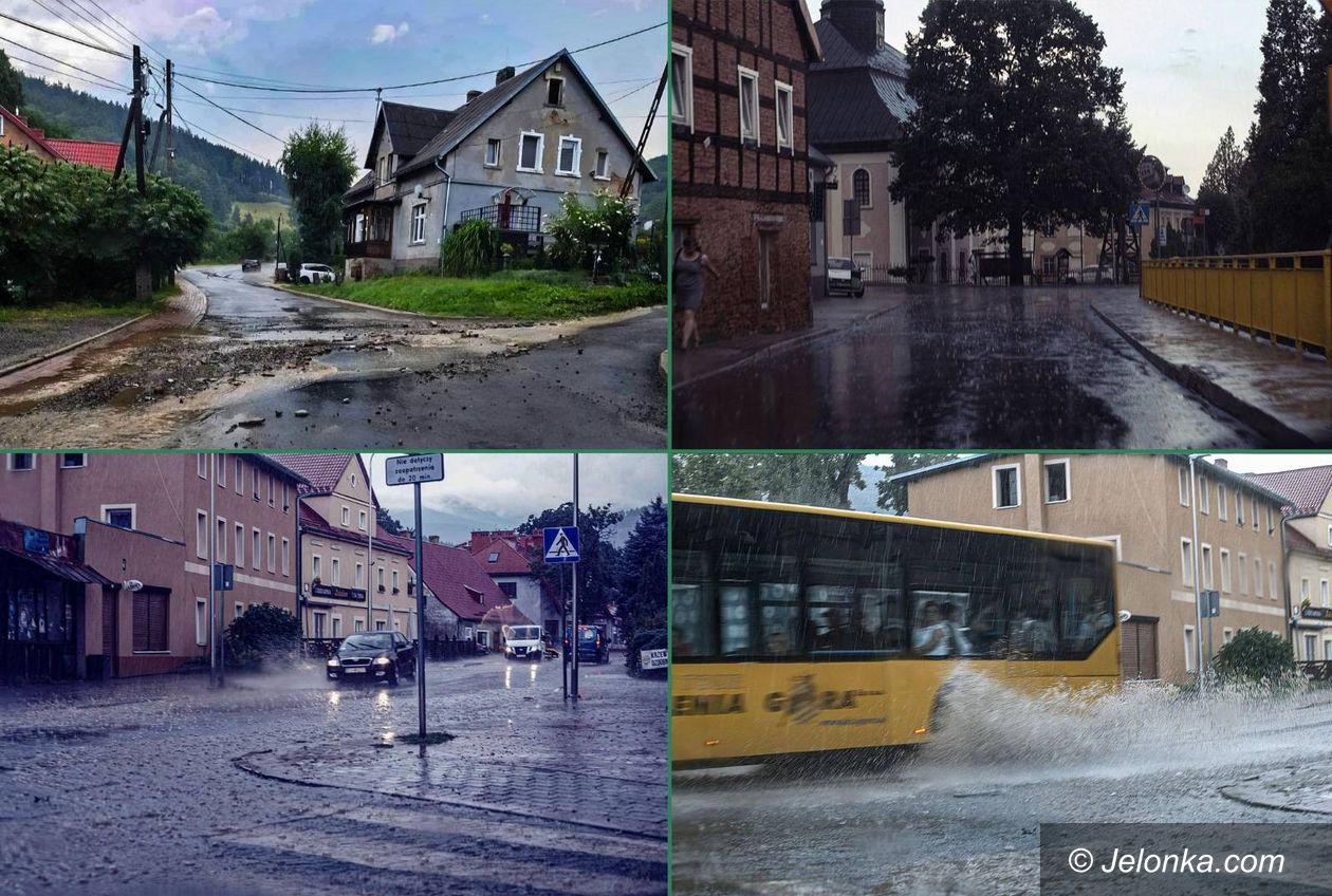 Region: Sobieszów, Jagniątków: oberwanie chmury