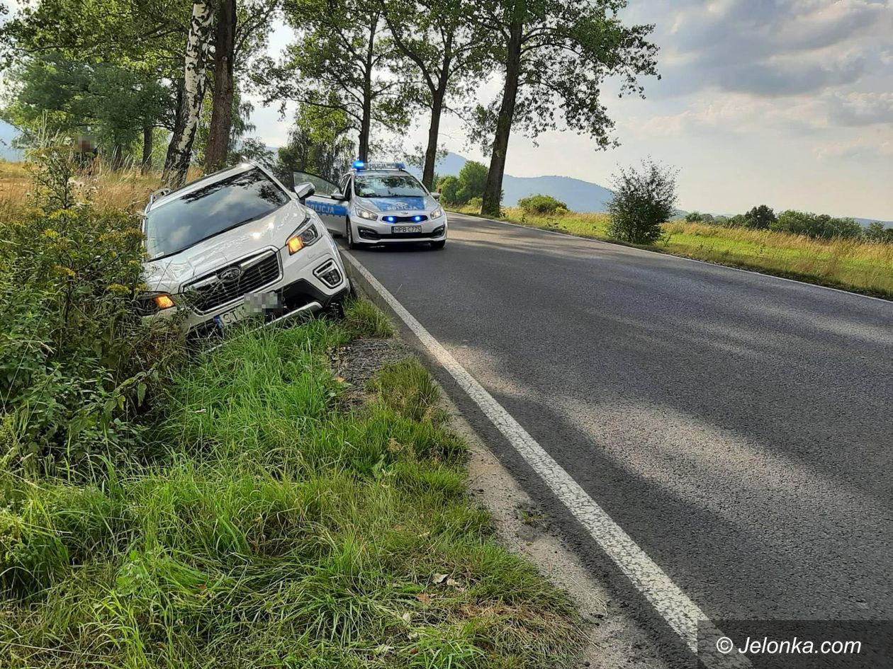 Powiat: Uciekał i skończył w rowie