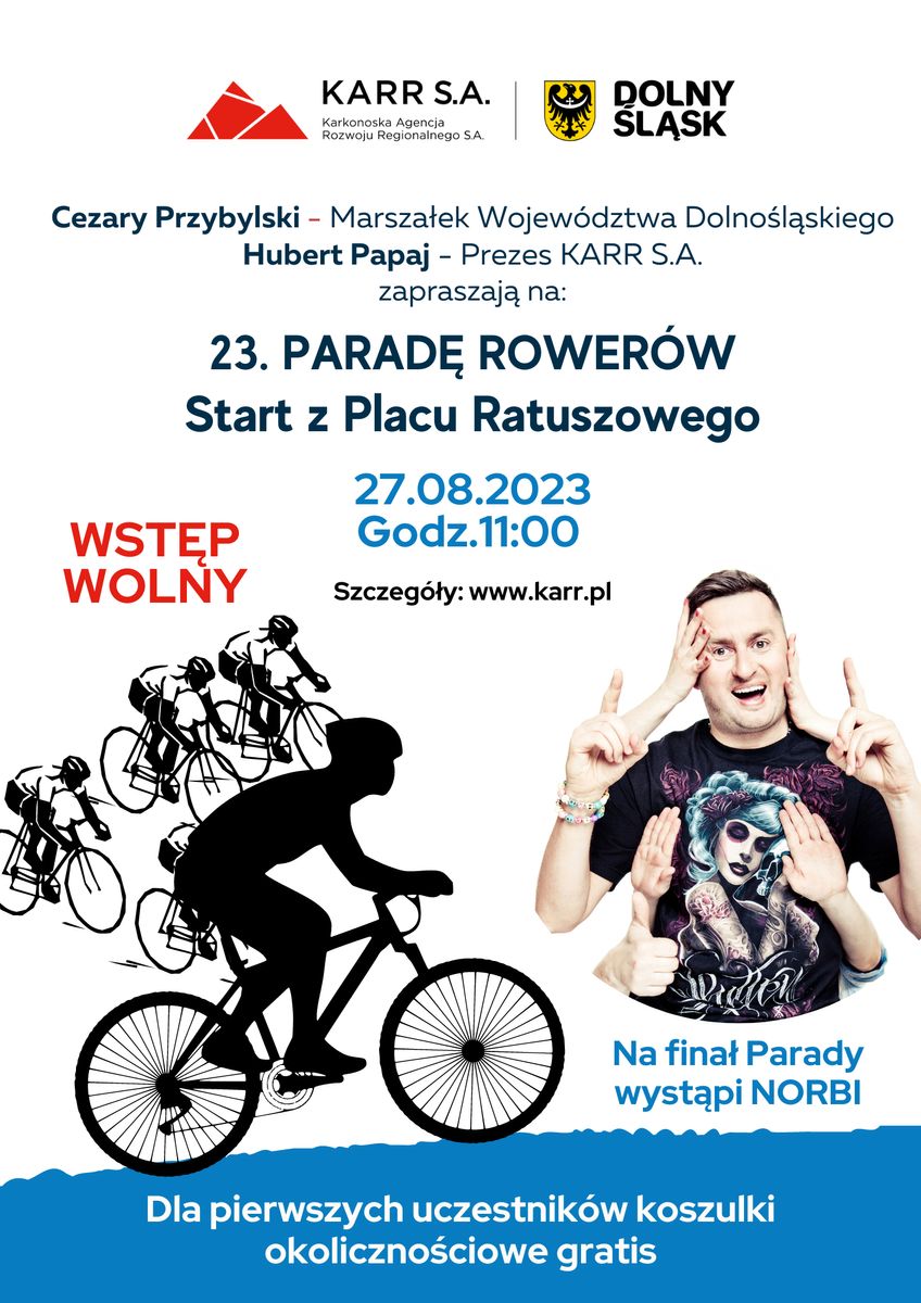 Jelenia Góra: Parada Rowerów 23. raz  przejedzie ulicami Jeleniej Góry