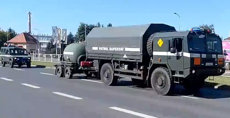 Region: Bomby przejechały przez miasto