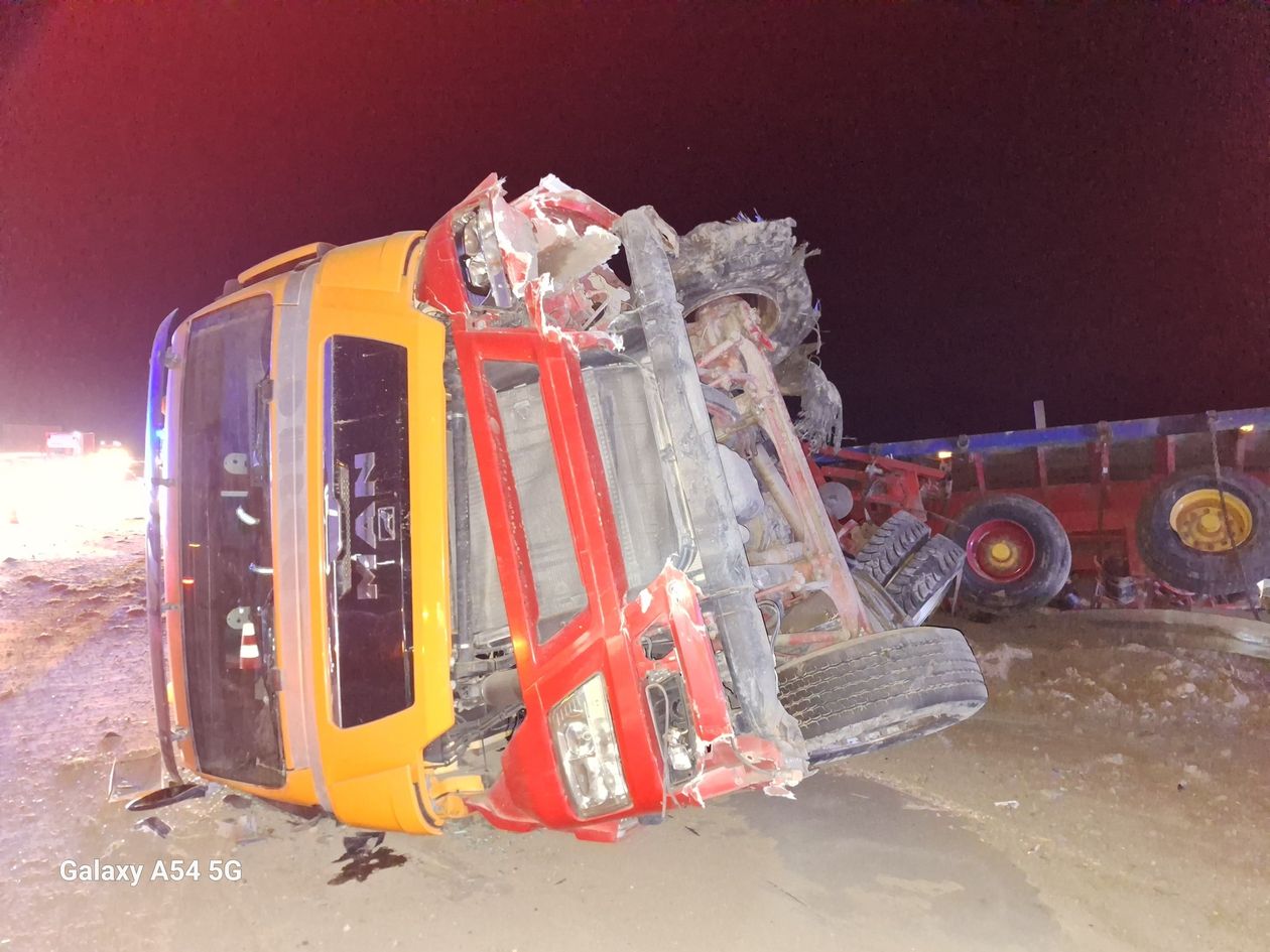 Autostrada A4: Runął na bok na autostradzie