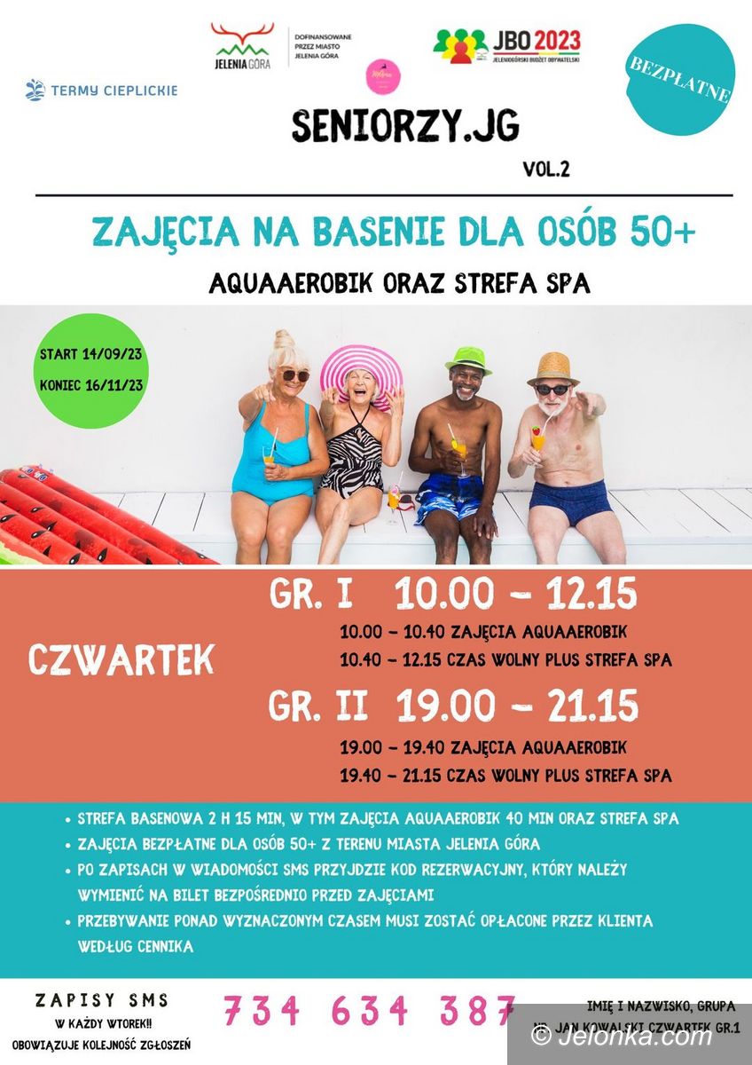 Jelenia Góra: Darmowy basen dla seniorów