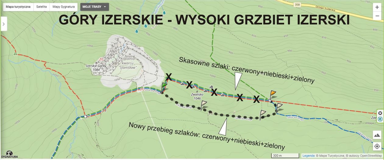 Szklarska Poręba: Zmiana szlaków
